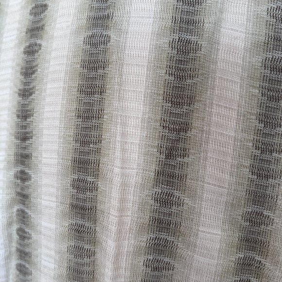 Jhanes Barnes - Nehru Style - Striped Long Sleeve Shirt - Size Medium - Picture 7 of 8